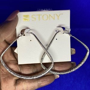 Stony Hoop Earrings